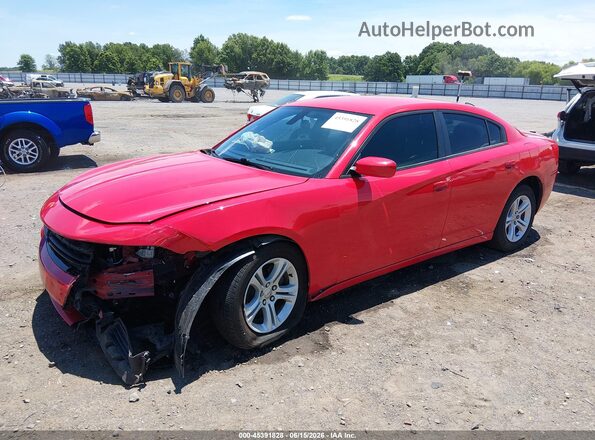 2C3CDXBG8JH180348 2018 DODGE CHARGER Красный Передняя левая четверть