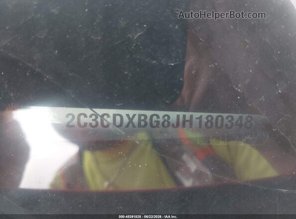 2C3CDXBG8JH180348 2018 DODGE CHARGER Красный Вид подкапотного пространства