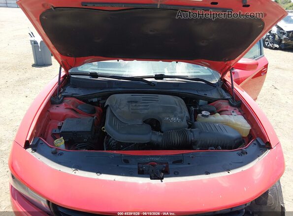 2C3CDXBG8JH180348 2018 DODGE CHARGER Красный Вид сзади