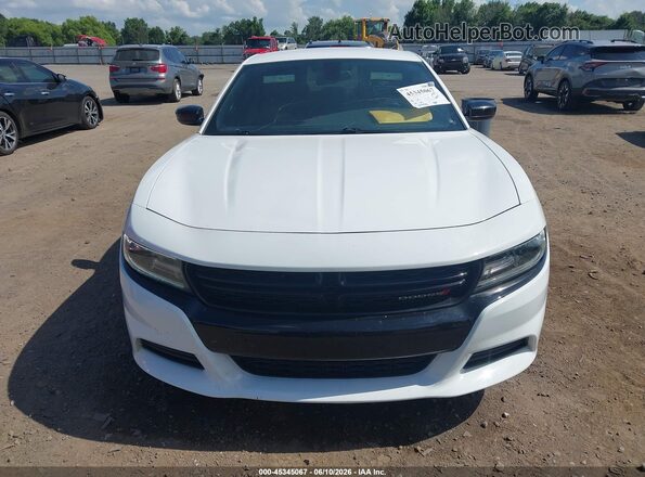 2C3CDXBG8KH553826 2019 DODGE CHARGER White Vista interior trasera