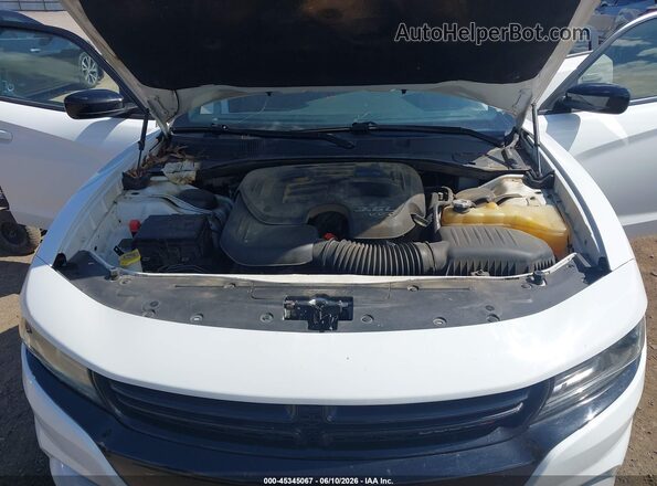2C3CDXBG8KH553826 2019 DODGE CHARGER White Vista trasera