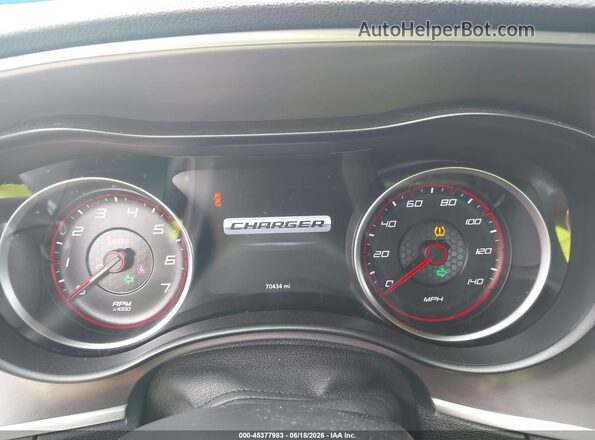 2C3CDXBG8KH673206 2019 DODGE CHARGER Black Вид задніх сидінь
