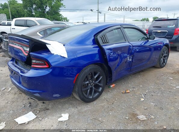 2C3CDXBG8LH208846 2020 DODGE CHARGER Blue Задня права чверть