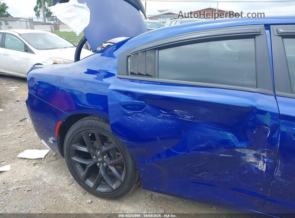 2C3CDXBG8LH208846 2020 DODGE CHARGER Blue Вид спереду