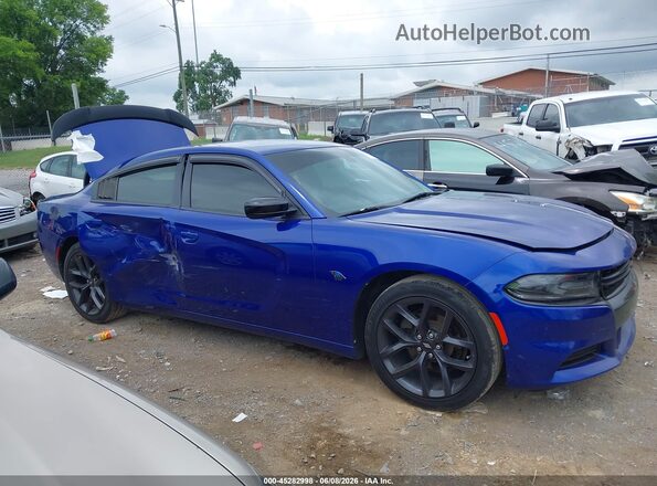 2C3CDXBG8LH208846 2020 DODGE CHARGER Blue Вид задньої частини салону