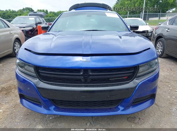 2C3CDXBG8LH208846 2020 DODGE CHARGER Blue Вид щитка приладів