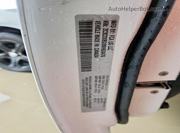 2C3CDXBG8MH624476 2021 DODGE CHARGER White Vista del compartimento del motor