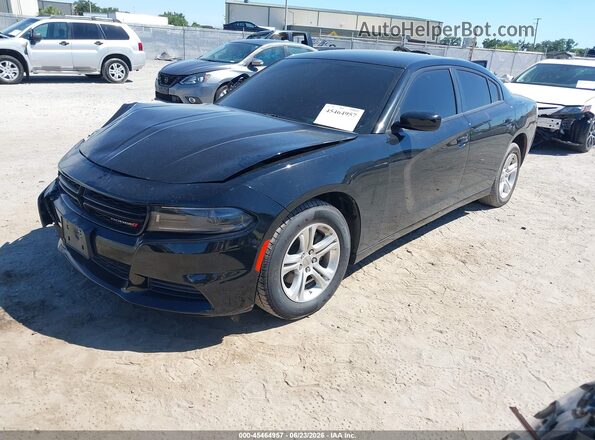 2C3CDXBG8NH192585 2022 DODGE CHARGER Black Vista tres cuartos delantera izquierda