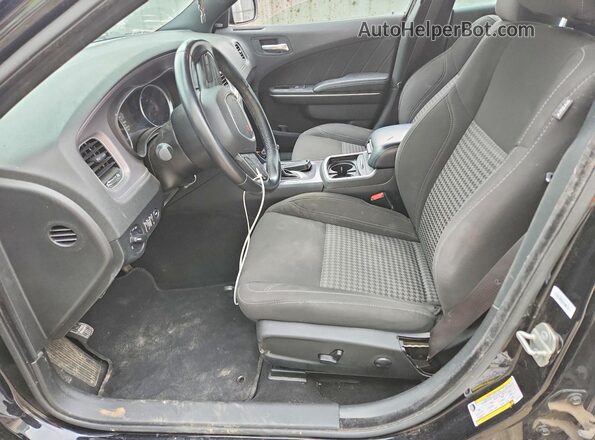 2C3CDXBG8PH572030 2023 DODGE CHARGER Black Widok wnętrza z przodu