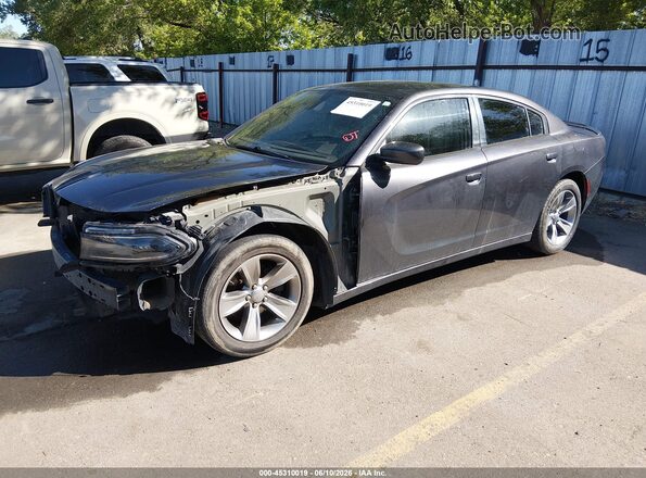 2C3CDXBG9GH174566 2016 DODGE CHARGER Gray Przód lewy