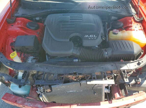 2C3CDXBG9HH642135 2017 DODGE CHARGER Red Vista interior trasera