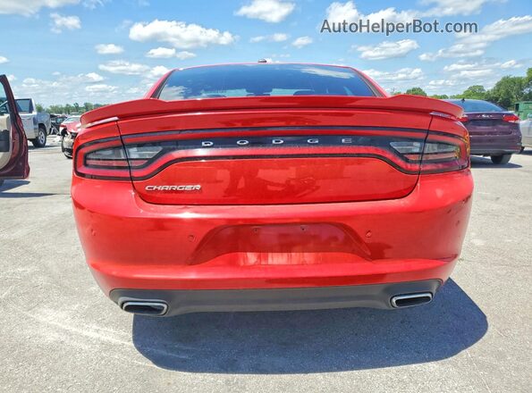 2C3CDXBG9HH642135 2017 DODGE CHARGER Red Vista trasera