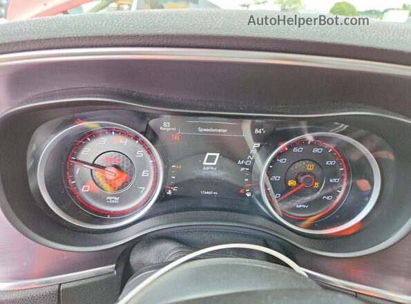 2C3CDXBG9HH642135 2017 DODGE CHARGER Red Vista del cuadro de instrumentos
