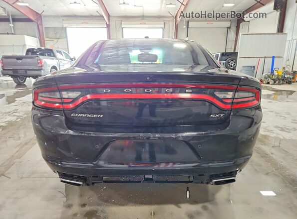 2C3CDXBG9JH309505 2018 DODGE CHARGER Black Вид ззаду