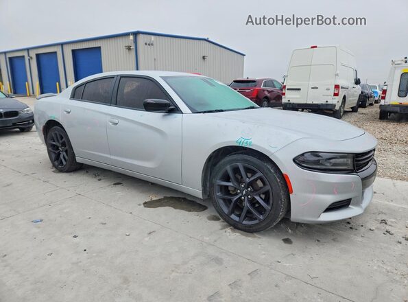 2C3CDXBG9KH712224 2019 DODGE CHARGER Серебряный Передняя правая четверть