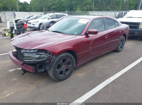2C3CDXBG9LH152982 2020 DODGE CHARGER Maroon Vista tres cuartos delantera izquierda