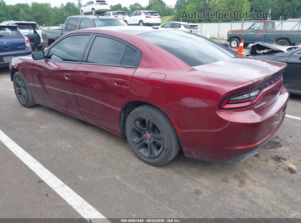 2C3CDXBG9LH152982 2020 DODGE CHARGER Maroon Trasero izquierdo