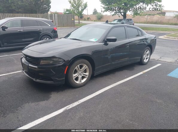 2C3CDXBG9LH190129 2020 DODGE CHARGER Black წინა მარცხენა ხედი სამი მეოთხედიდან
