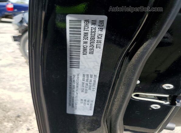 2C3CDXBG9LH216700 2020 DODGE CHARGER Black ძრავის განყოფილების ხედი