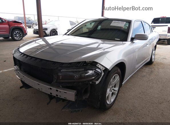 2C3CDXBG9NH197259 2022 DODGE CHARGER Silver Front left