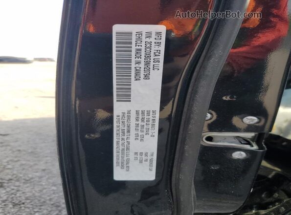 2C3CDXBG9NH207949 2022 DODGE CHARGER Black VIN კოდის სტიკერის ხედი