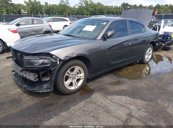 2C3CDXBG9PH591606 2023 DODGE CHARGER Gray Vista tres cuartos delantera izquierda
