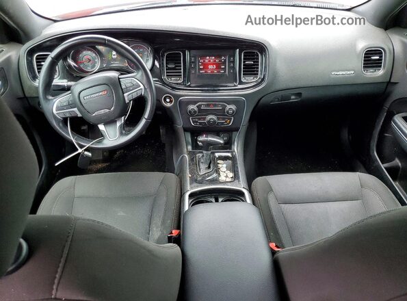 2C3CDXBGXGH347219 2016 DODGE CHARGER Orange Dashboard view