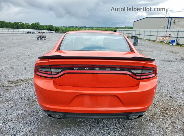 2C3CDXBGXGH347219 2016 DODGE CHARGER Orange Rear view