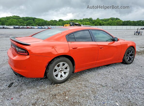 2C3CDXBGXGH347219 2016 DODGE CHARGER Orange Rear right