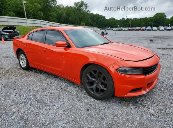 2C3CDXBGXGH347219 2016 DODGE CHARGER Orange Front right