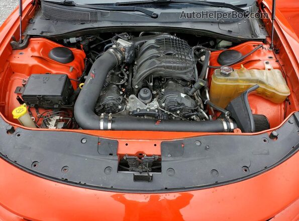 2C3CDXBGXGH347219 2016 DODGE CHARGER Orange Rear interior view