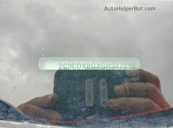 2C3CDXBGXGH347219 2016 DODGE CHARGER Orange Engine compartment view