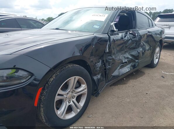 2C3CDXBGXJH158416 2018 DODGE CHARGER Black Դիմացի տեսք