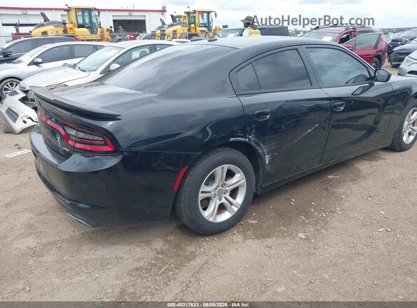 2C3CDXBGXJH158416 2018 DODGE CHARGER Black Հետևի աջ