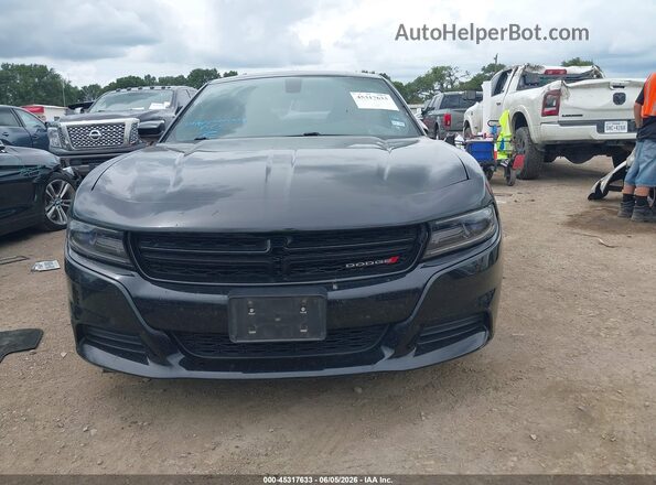 2C3CDXBGXJH158416 2018 DODGE CHARGER Black Սալոնի հետևի տեսք