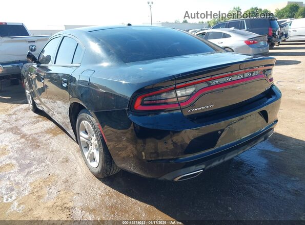 2C3CDXBGXJH186457 2018 DODGE CHARGER Black Հետևի ձախ