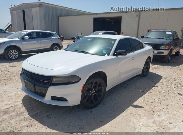 2C3CDXBGXKH603318 2019 DODGE CHARGER White Передня ліва чверть