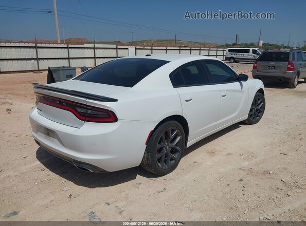2C3CDXBGXKH603318 2019 DODGE CHARGER White Задня права чверть
