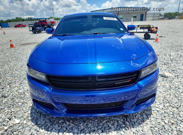 2C3CDXBGXLH123586 2020 DODGE CHARGER Blue Widok z przodu