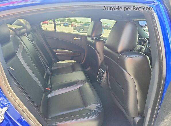 2C3CDXBGXLH123586 2020 DODGE CHARGER Blue Widok tylnych siedzeń