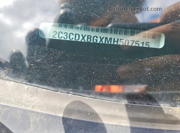 2C3CDXBGXMH507515 2021 DODGE CHARGER White Вид наклейки з VIN-кодом