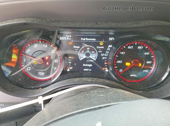 2C3CDXBGXPH555343 2023 DODGE CHARGER Gray Вид щитка приладів