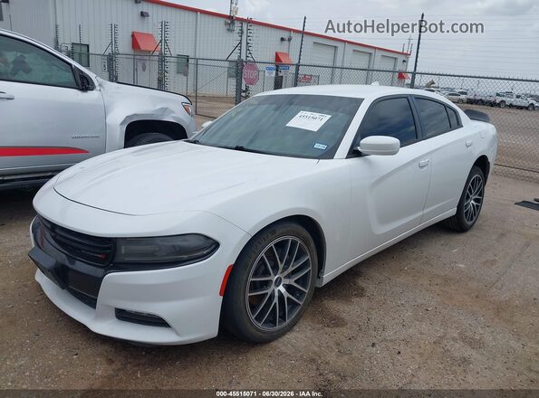 2C3CDXCT0GH356166 2016 DODGE CHARGER White Vista tres cuartos delantera izquierda