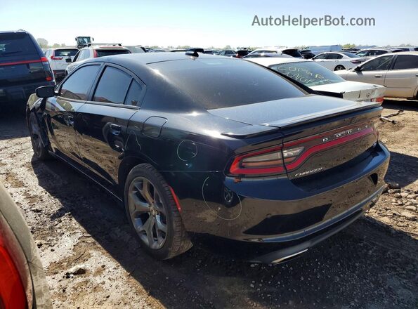 2C3CDXCT0HH525734 2017 DODGE CHARGER Black Tył lewy