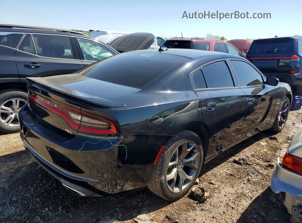 2C3CDXCT0HH525734 2017 DODGE CHARGER Black Tył prawy