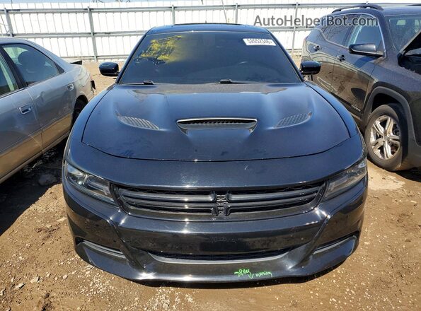 2C3CDXCT0HH525734 2017 DODGE CHARGER Black Widok z przodu