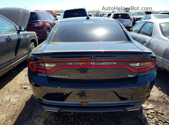 2C3CDXCT0HH525734 2017 DODGE CHARGER Black Widok z tyłu