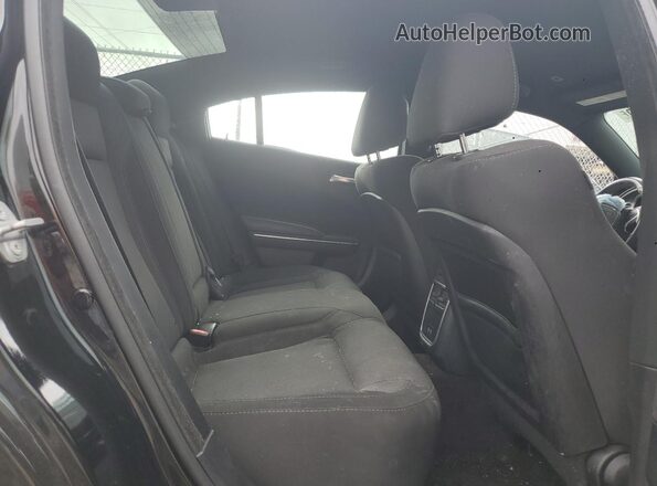 2C3CDXCT0JH133844 2018 DODGE CHARGER Black Հետևի նստատեղերի տեսք