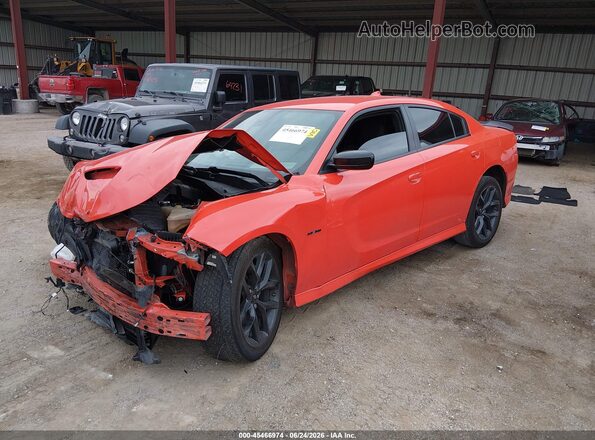 2C3CDXCT0NH114670 2022 DODGE CHARGER Оранжевый Передняя левая четверть
