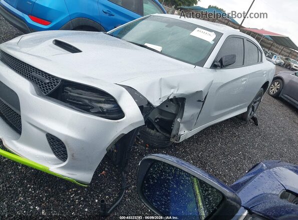 2C3CDXCT0PH702023 2023 DODGE CHARGER Silver წინა მარცხენა ხედი სამი მეოთხედიდან